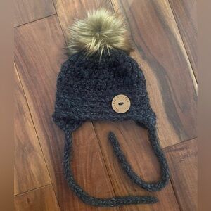 Crochet wool Hat with Pom-Pom for Kids